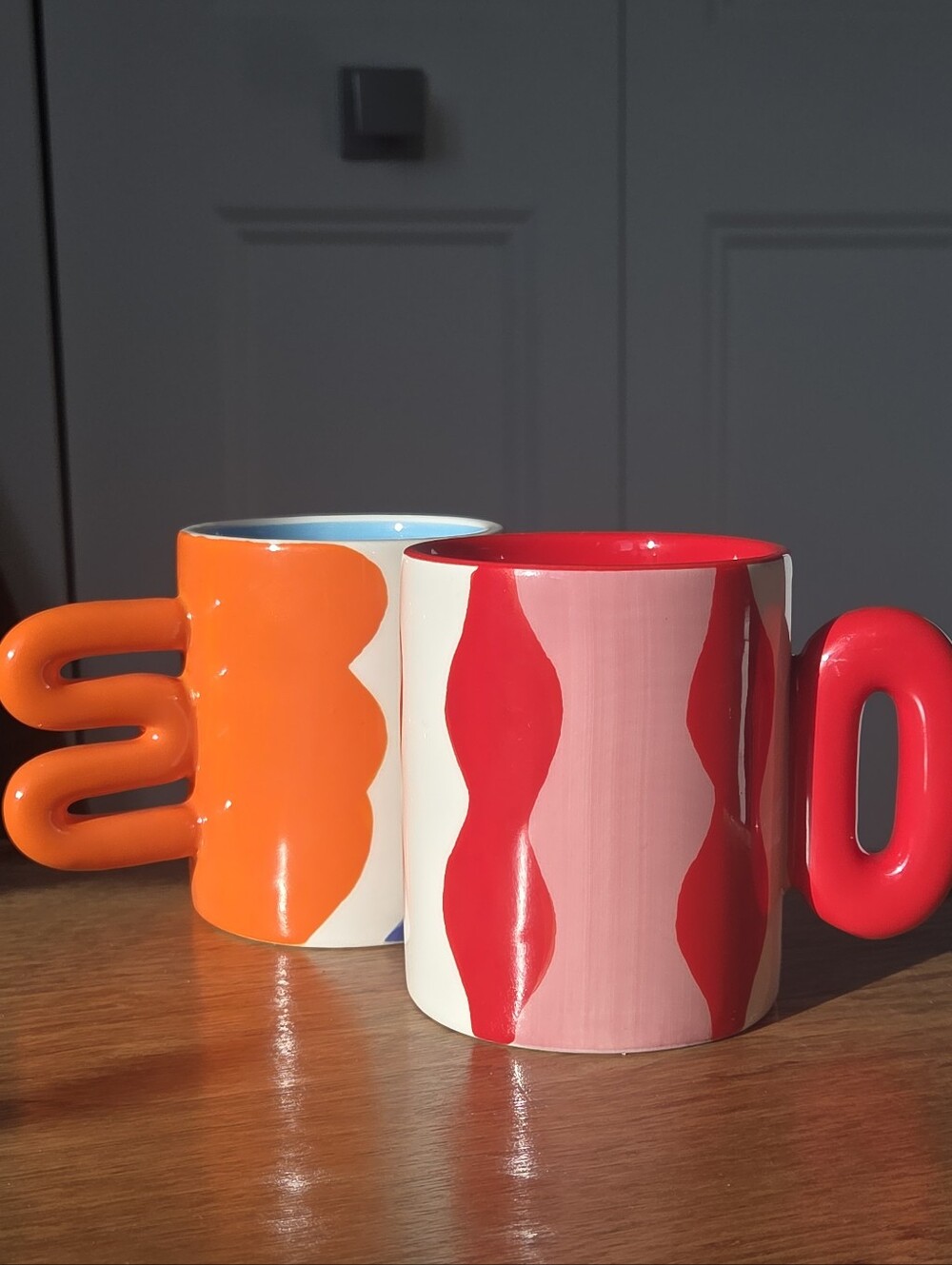 Anthropologie Que Rico Funky Mugs